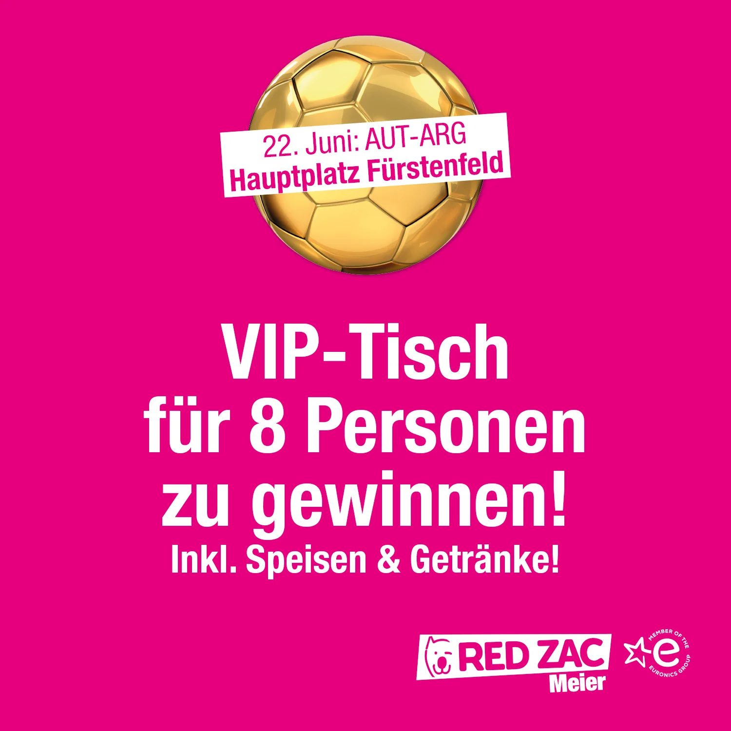 VIP-Tisch für 8 Personen zu gewinnen!